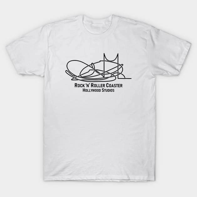 Rock 'n' Roller Coaster 4 T-Shirt by SpareFilm